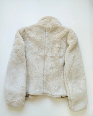 Abrigo pelo sintético Zara Beige