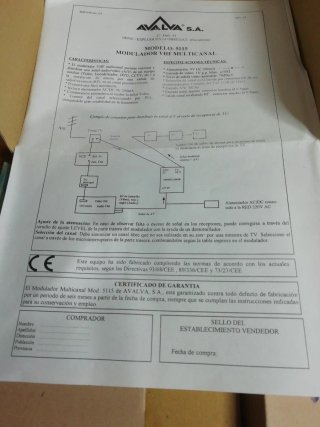 Modulador VHF Multicanal MOD. 5115/5116