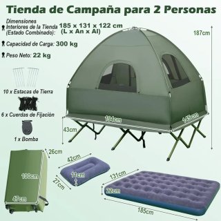 COSTWAY Tienda de Campaña para 2 Personas