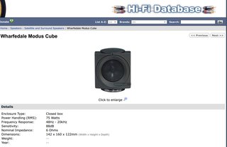 Altavoces Wharfedale Modus Cube