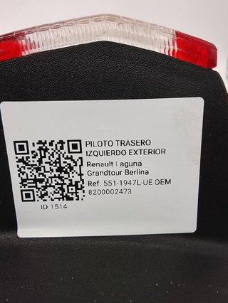 Piloto tras izq renault 8200002473 laguna 1514