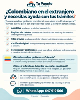 Colombiano en el extranjero y necesitas tramites