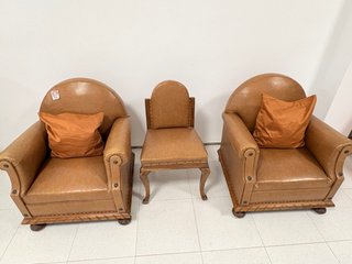 Set de 3 Sillones Vintage
