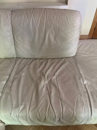 Sofá Esquinero Beige Cuero Ikea