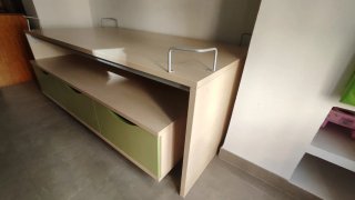 Cama nido juvenil con 3 amplios cajones verdes