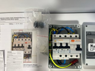 Cuadro básico protecciones Wallbox coche eléctrico