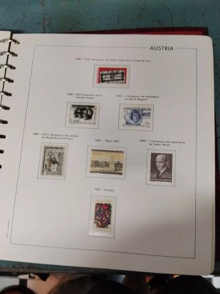 Álbum Sellos Austria 1970-1991