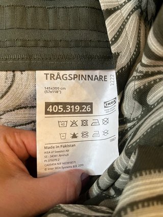 Cortinas IKEA TRÄGSPINNARE Verde (2 unidades)