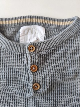 Sudadera de punto Zara gris