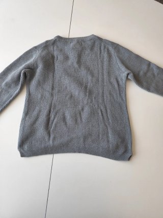 Sudadera de punto Zara gris