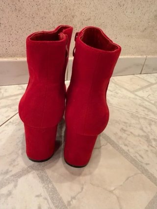 Stivaletti donna rossi con tacco