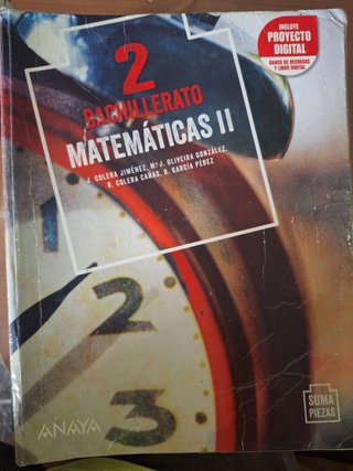 Matemáticas 2°bachillerato