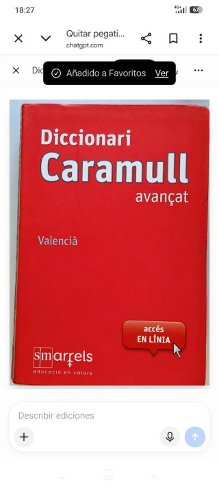 Caramull Diccionario valenciano