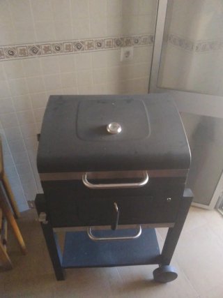 Parrilla Barbacoa Negra Metal