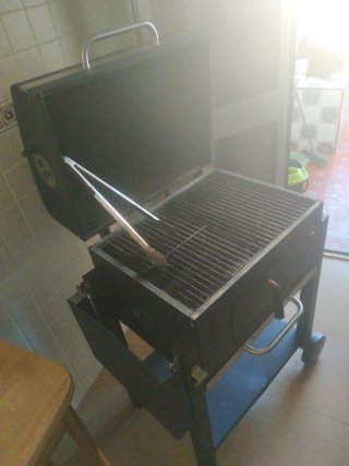 Parrilla Barbacoa Negra Metal