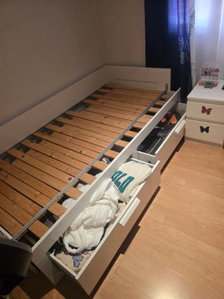 Cama Nido Blanca con Cajones