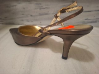Zapatos de tacón bronce talla 37