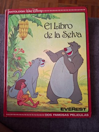 Libro Antiguo El Libro de la Selva Walt Disney