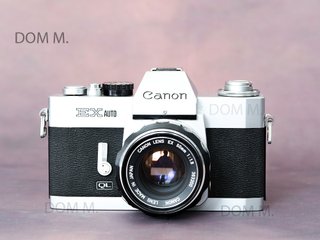 Canon EX AUTO QL + Lente EX 50mm 1:1.8