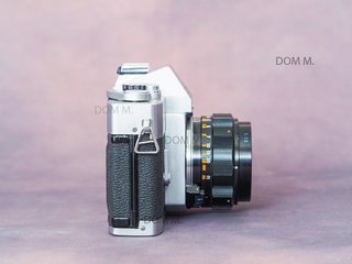 Canon EX AUTO QL + Lente EX 50mm 1:1.8