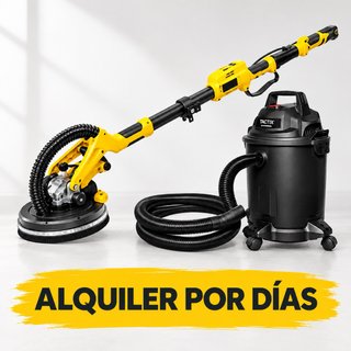 Alquiler Lijadora Jirafa y Aspiradora