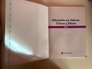 Libro Educación en Valores Cívicos y Éticos ESO
