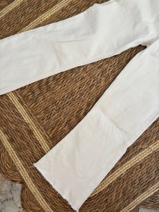 Vaqueros Rectos Blancos Mango Talla 36