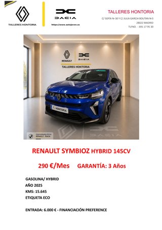 Renault Symbioz Techno E-Tech 145 CV ECO Auto