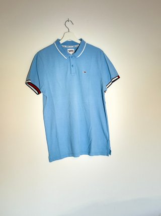 Polo Tommy Jeans Azul Celeste Talla M