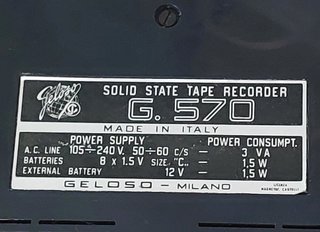 Registratore a nastro Geloso GS 570