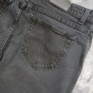 Vaqueros Lee Negros Corte Baggy