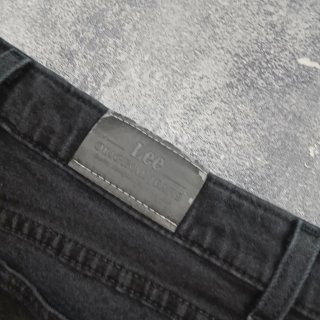 Vaqueros Lee Negros Corte Baggy