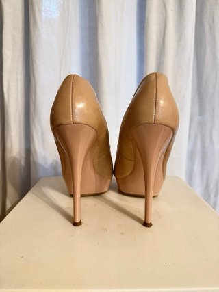 Sandalias Mango tacón plataforma nude