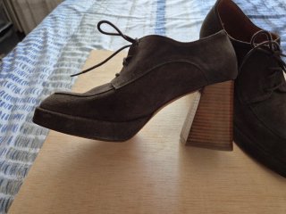 Zapatos Oxford Un Paso Mas Plataforma Marrones