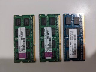 3x Memoria RAM DDR3 Kingston Portátil (2GB+2GB+4GB