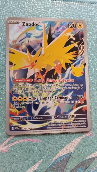 Zapdos Ilustration Rare 133/128 PS 120