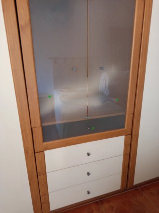 Armario de Habitación con Puerta de Cristal