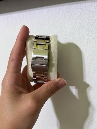 Reloj Longbo de Hombre Plateado y Dorado
