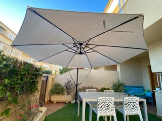 Sombrilla de Jardín Beige