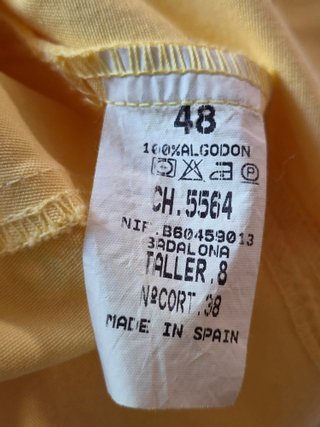 Chaleco Flores Muñoz Amarillo T48 Nuevo