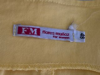 Chaleco Flores Muñoz Amarillo T48 Nuevo