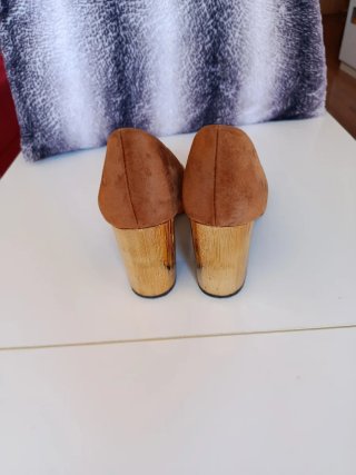 Zapatos de Tacón Aterciopelados Talla 37