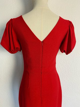 Vestido midi rojo