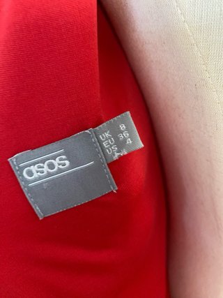 Vestido midi rojo