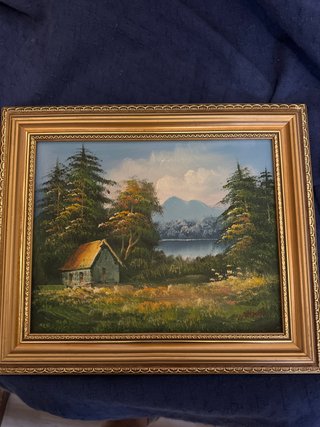 Cuadro pintado a mano campo