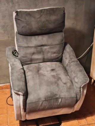 Sillón Eléctrico Reclinable Gris