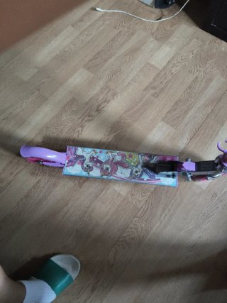 Patinete infantil unicornios morado