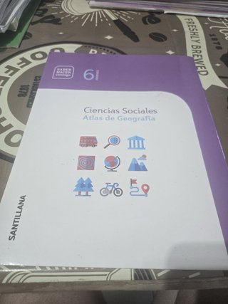 Ciencias sociales.Atlas de Geografía 6primaria