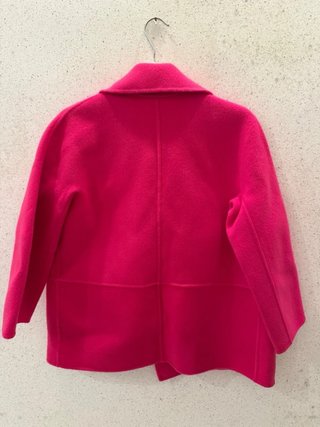 Cappotto rosa doppio petto