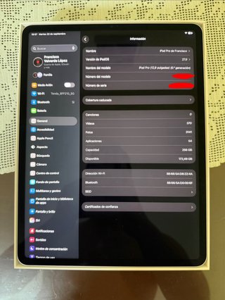 iPad Pro 12.9 2021 5ª Gen 256Gb